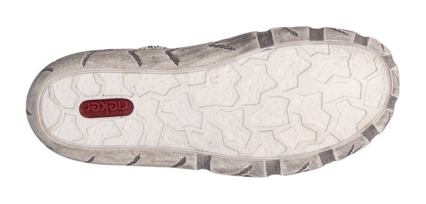 Rieker Slip-On Sneaker  mit Sohle im Used-Look, Freizeitschuh, Halbschuh, Schlupfschuh