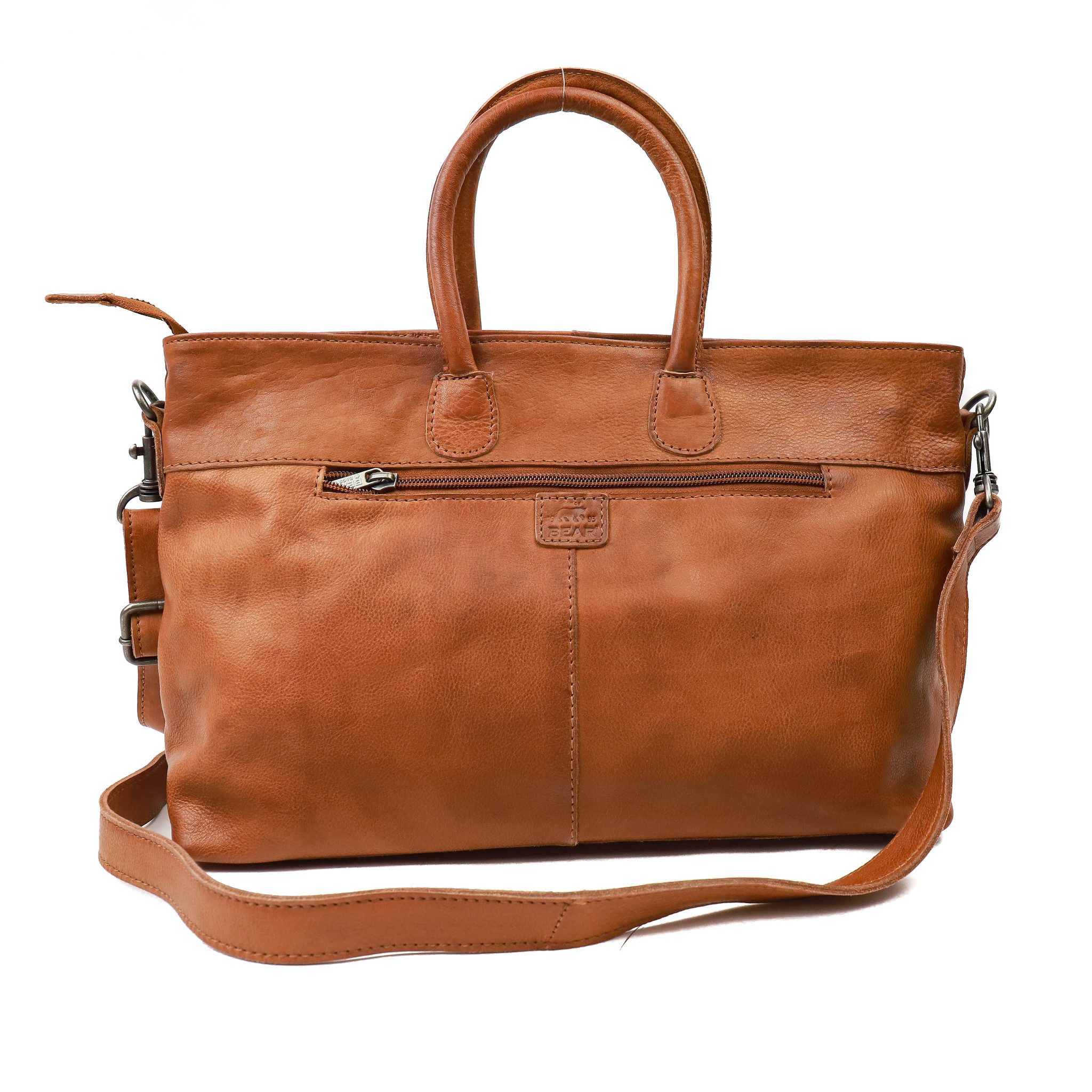Bear Design Callisto Pelle Handtas Zavia Cognac CP2177