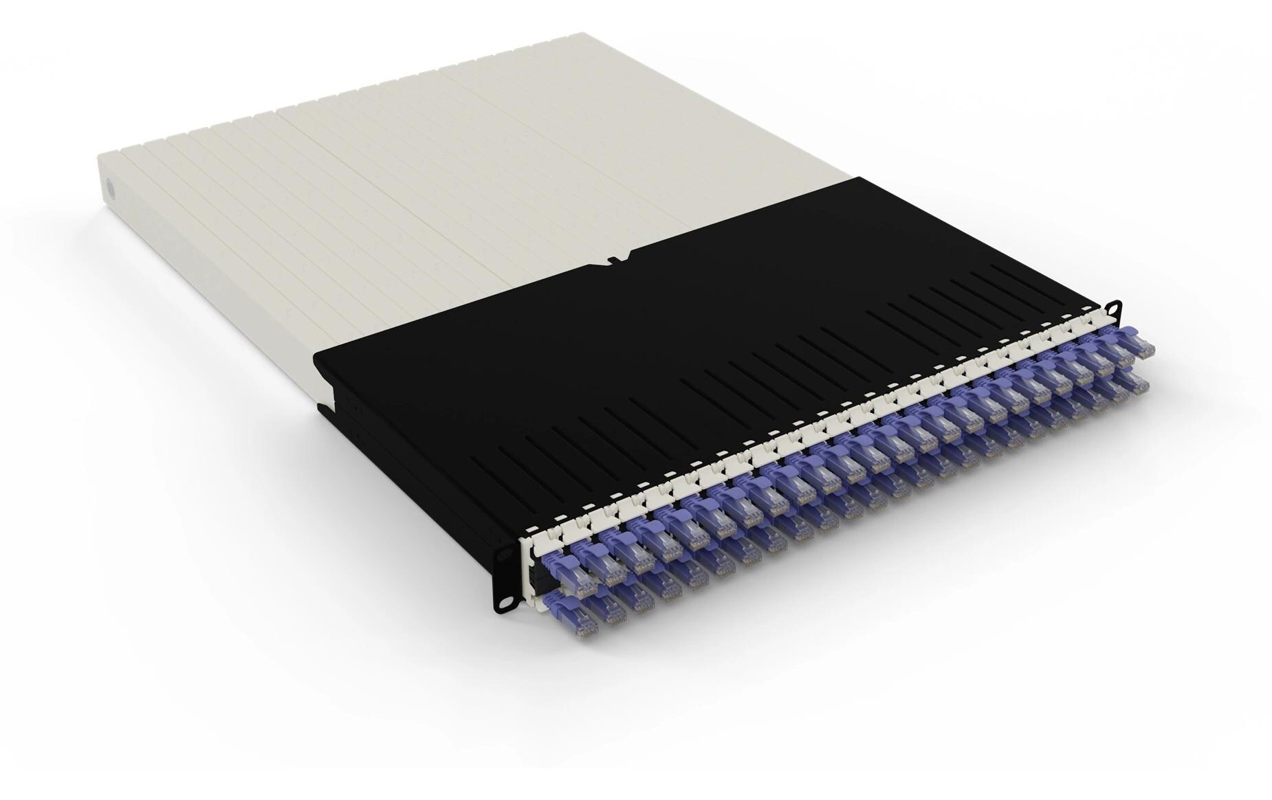 patchbox.one / 30RU / Cat 6A, UTP, 1.8 m, Violett<br>All-in-One Lösung für Ordnung im Netzwerkschrank