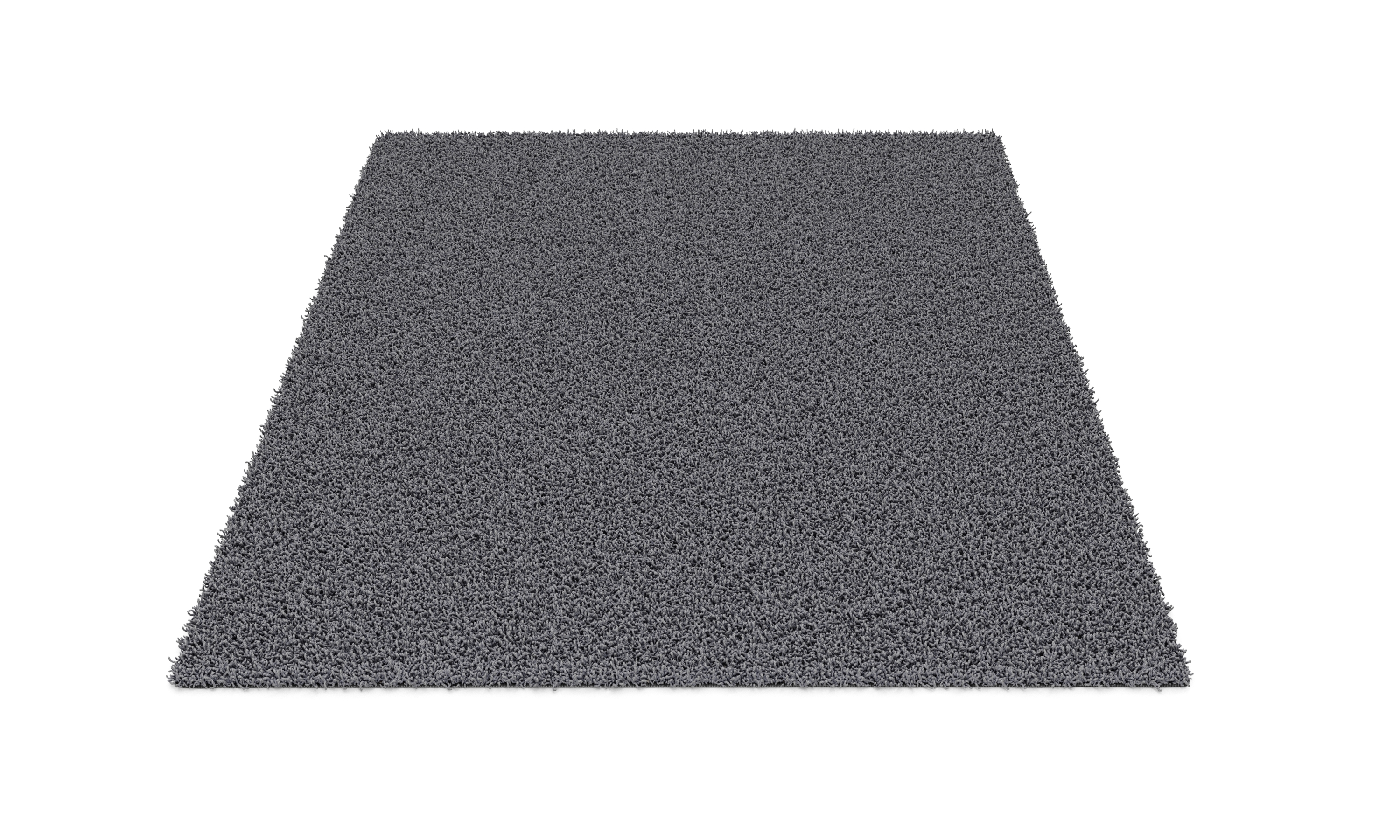Hochflor Teppich 240 x 340 cm grau