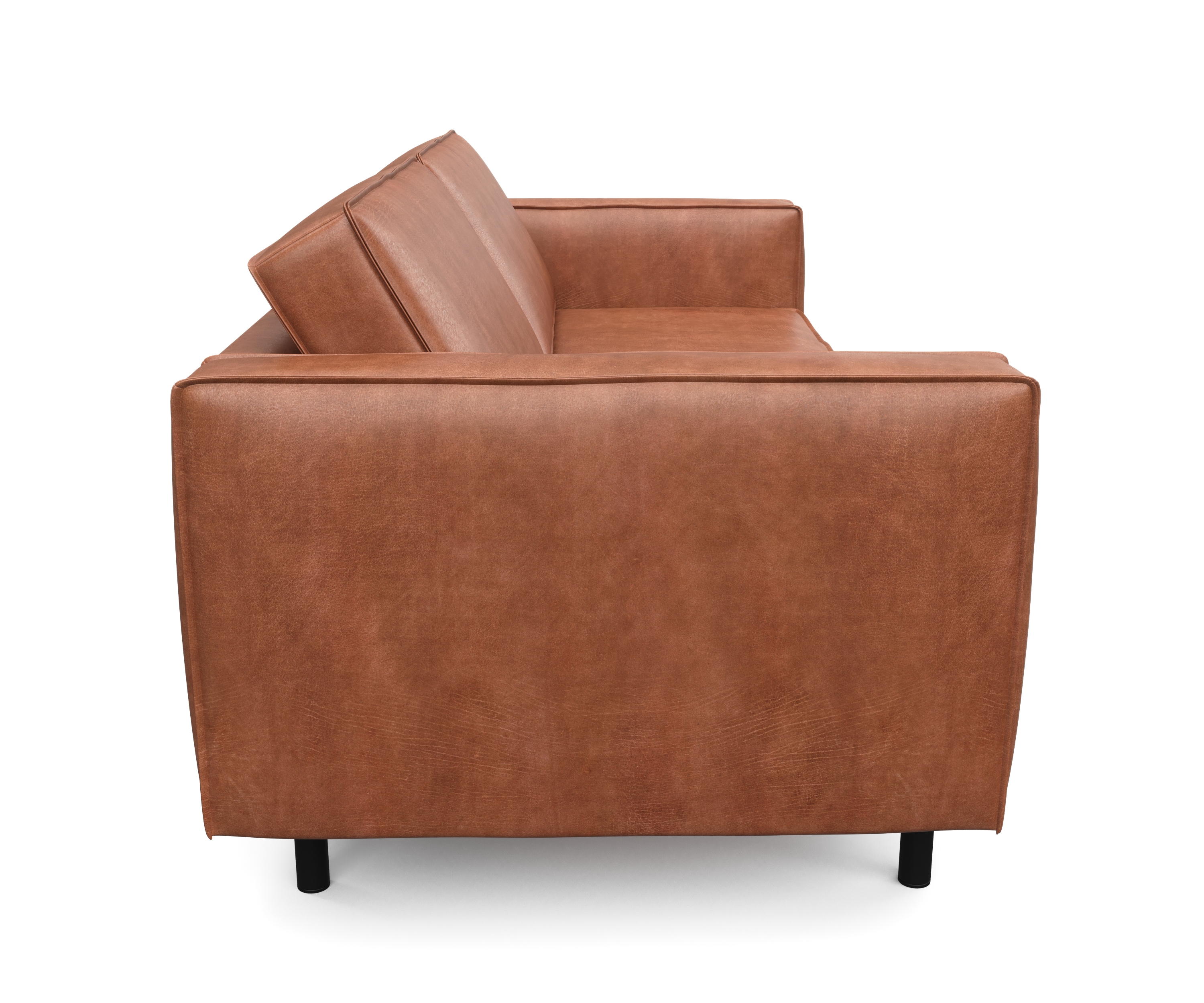 Sofa Leder DUKE 3-Sitzer braun