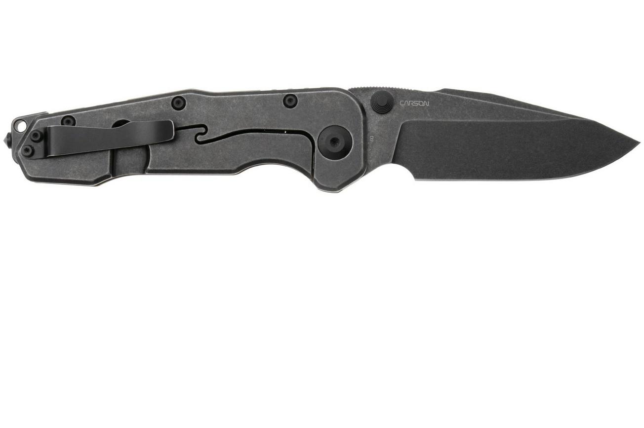 Real Steel Evolution Ironclad 7911BG, Blackwashed D2 Droppoint, OD Green G10, zakmes, Carson Huang design