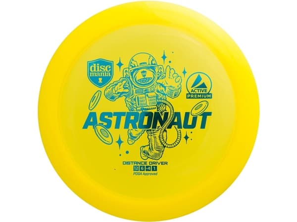 Discmania Discgolf DISCMANIA Distance Driver ASTRONAUT Active Premium Yellow 12/6/-4/1