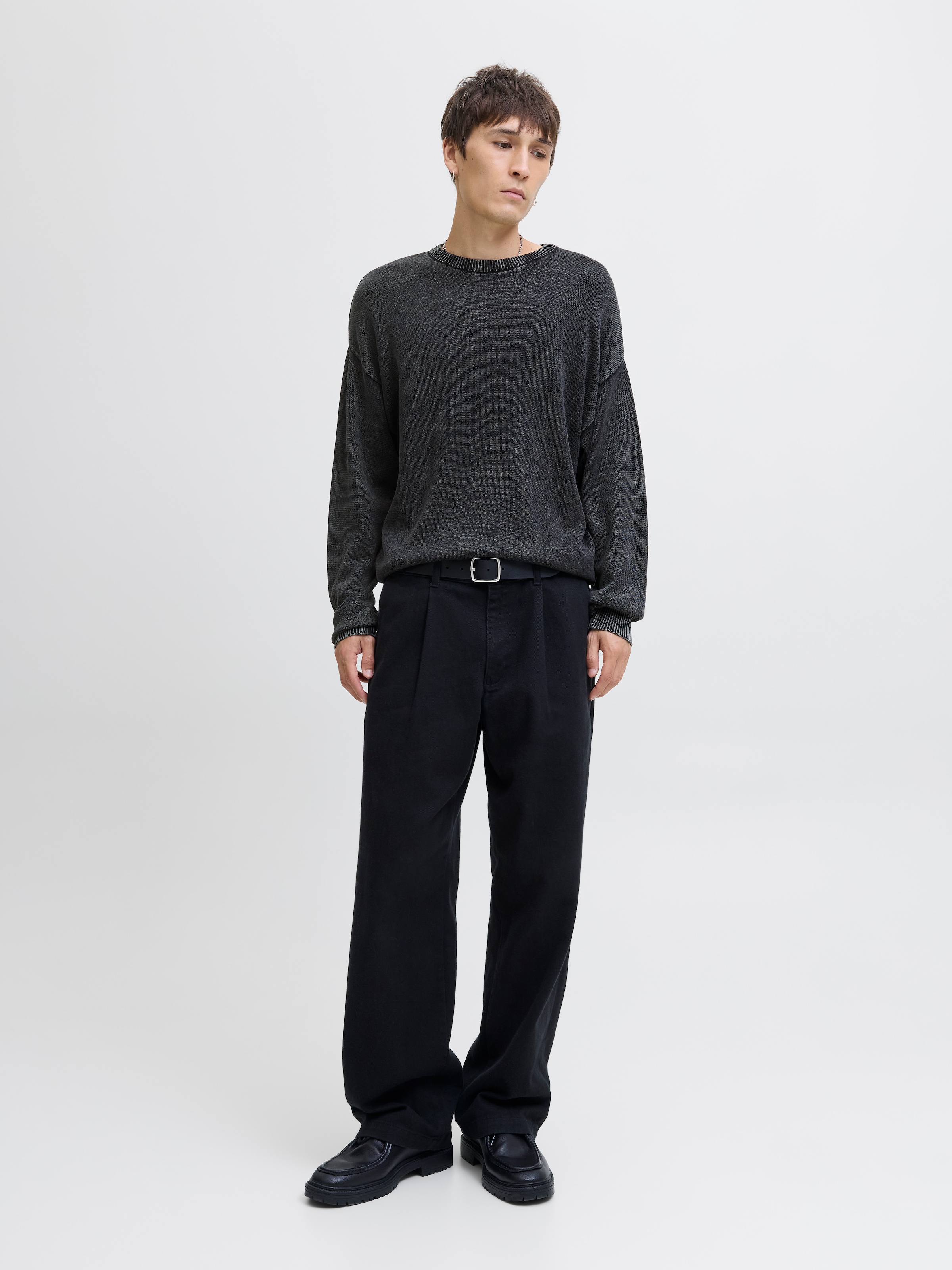 Jack & Jones Rundhalspullover »JJECHARGE FADED KNIT CREW NECK NOOS«