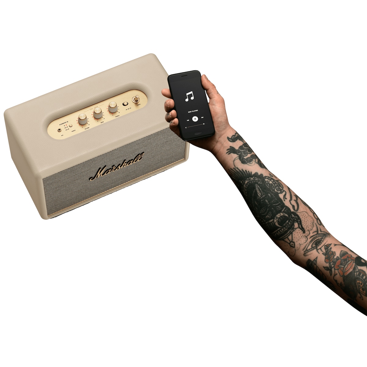 Marshall Stanmore III Bluetooth høyttaler (krem)