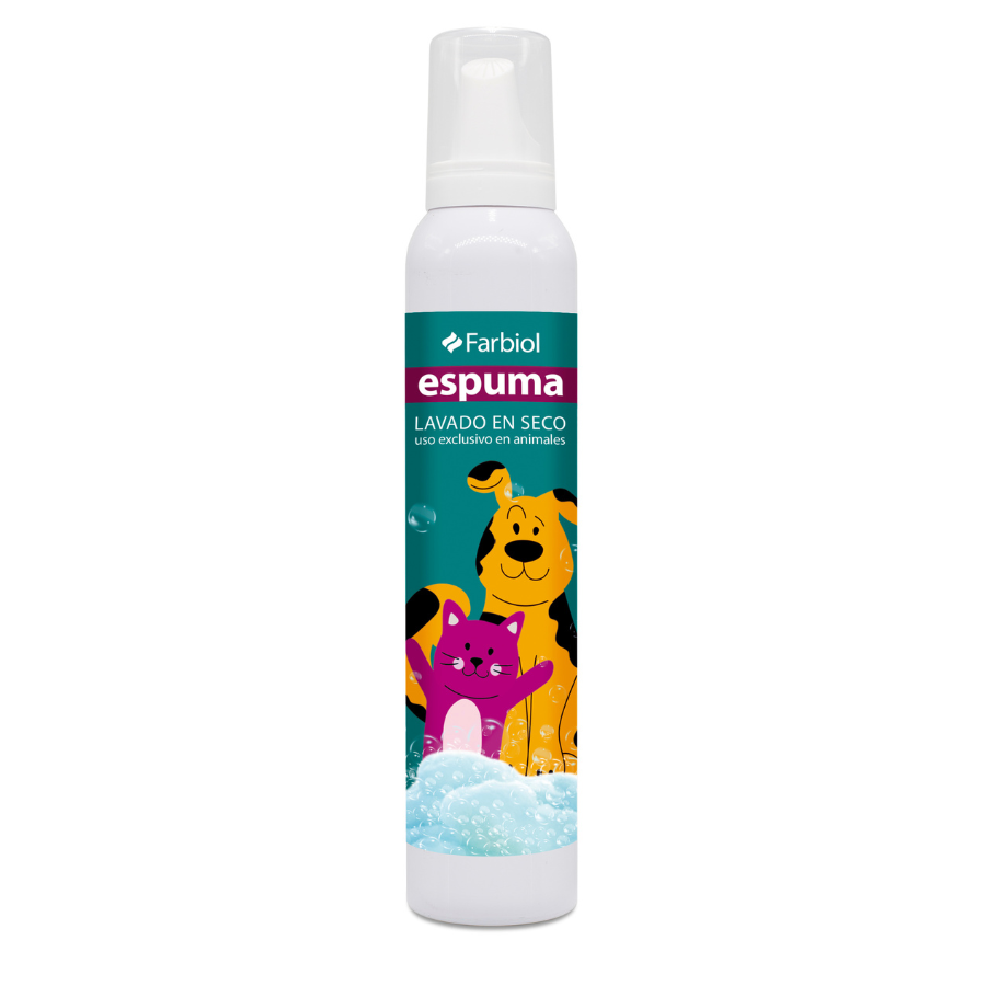 Espuma de lavagem a seco Farbiol para cães