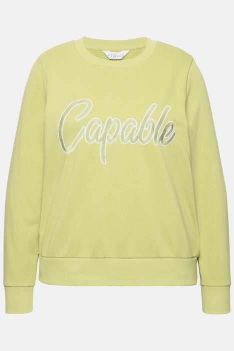 Sweatshirt, Boxy Shape, Stickerei