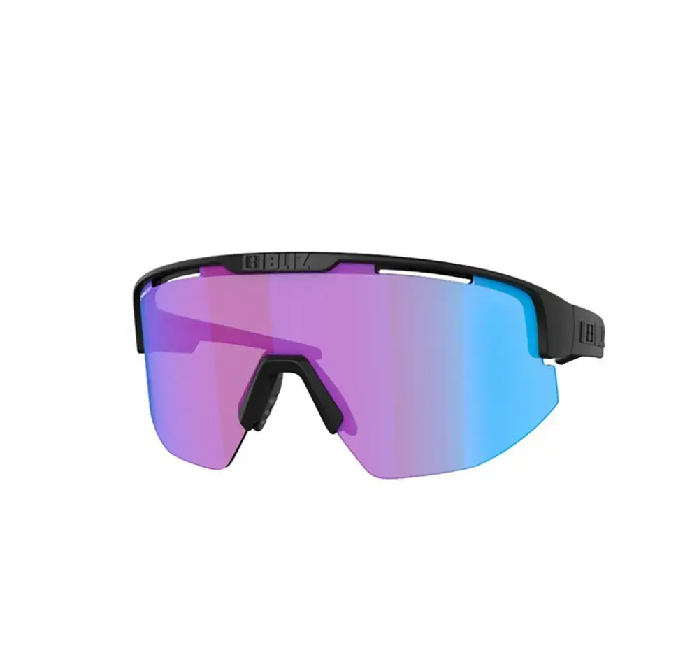 Bliz Matrix Small Sport Zonnebril Mat Zwart met Violet/Blue Multi Lens