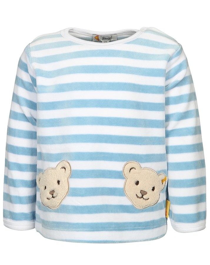 Nicki-Sweatshirt BASIC – ZWEI TEDDYS in hellblau