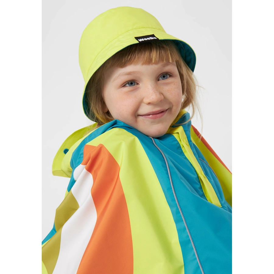 WeeDo Fischerhut und Regenhut WOODY Bird block stripes