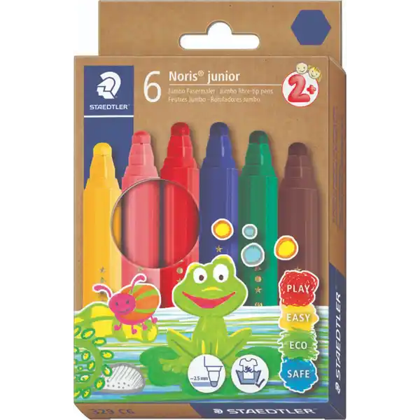 6er Set Junior Fasermaler