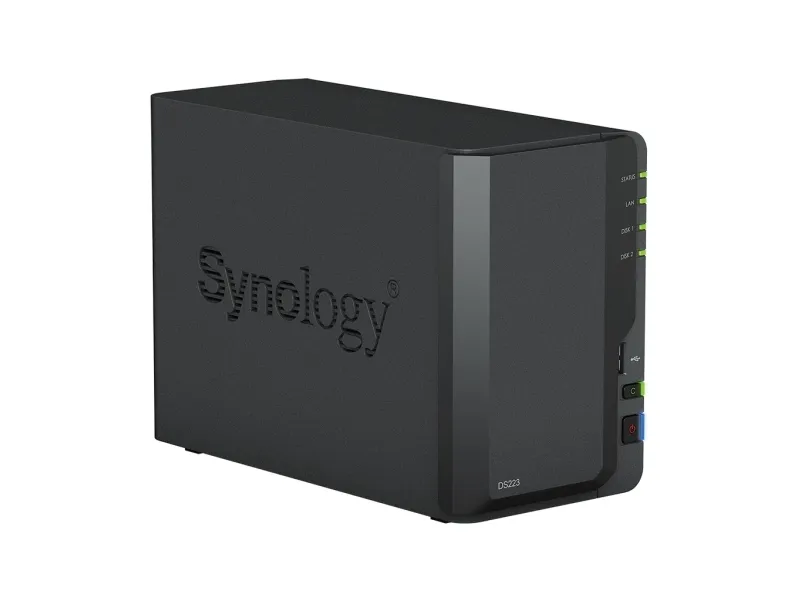 Synology Disk Station DS223 - NAS-server - 2 bays - SATA 6Gb/s - RAID 0, 1, JBOD - RAM 2 GB - Gigabit Ethernet - iSCSI support