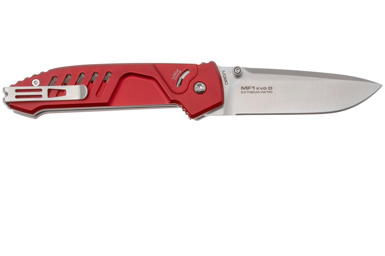Extrema Ratio MF1 EVO D 04.1000.0232/M3/SAT/RED, Satin M390, Red Aluminum zakmes