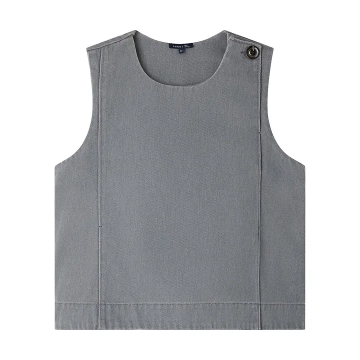 Soeur Top Aurore Denim | Gris