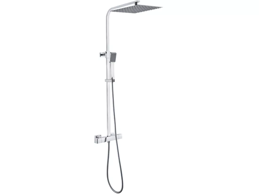 Quartos colonne de douche chromée avec thermostatique 300 - Essebagno