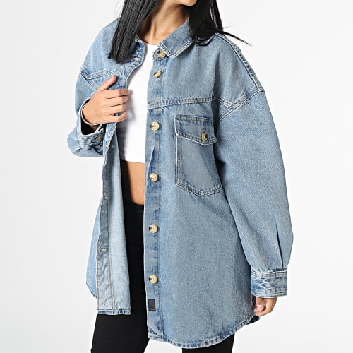 Veste Jean Large Femme Club Bleu Denim