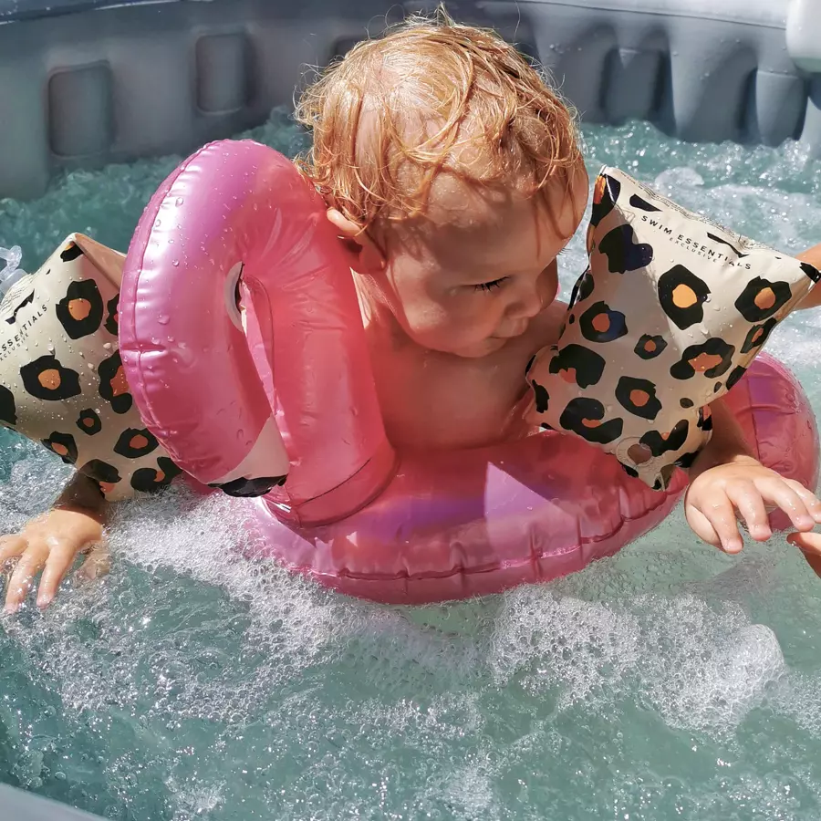 Swim Essentials Schwimmflügel Panther Beige (0-2 Jahre)