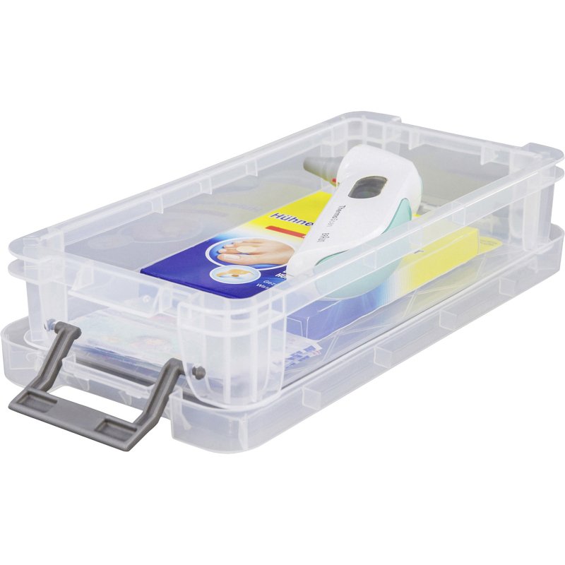 Boîte de rangement plastique 0,75 L WHITEFURZE Allstore incolore - Lot de 5