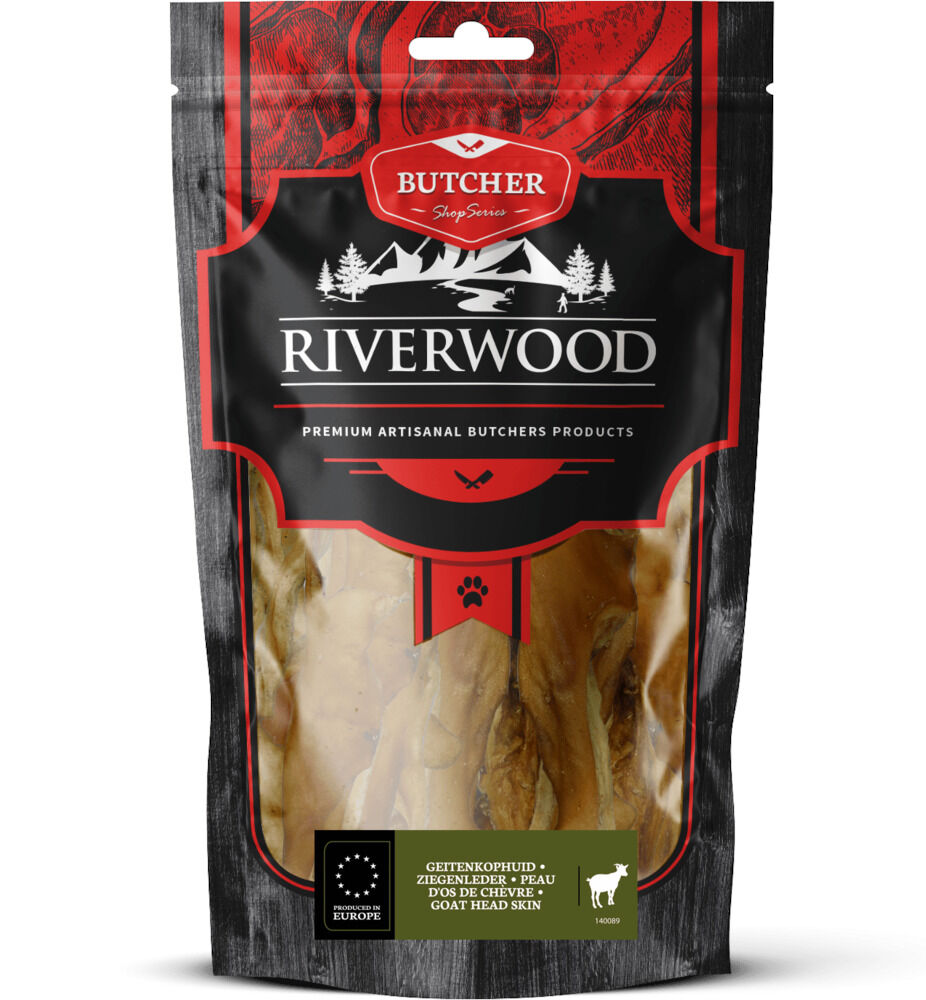 Riverwood Butcher Shop Series Geitekophuid - Hondensnack - 150 Gram