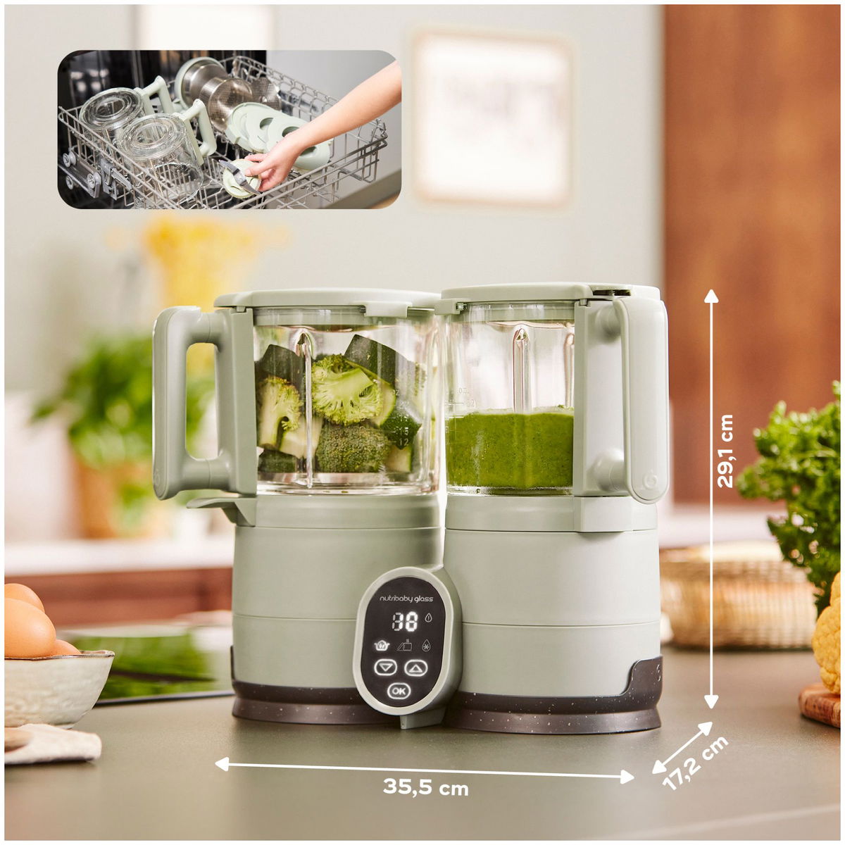 BabymoovBabymoov   Nutribaby Glass Celadon