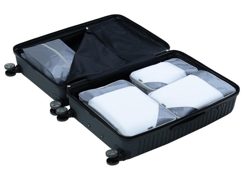 KOOR Kleiderbeutel Set Traamp, 4-teilig Packhilfe-Set für Ordnung im Koffer