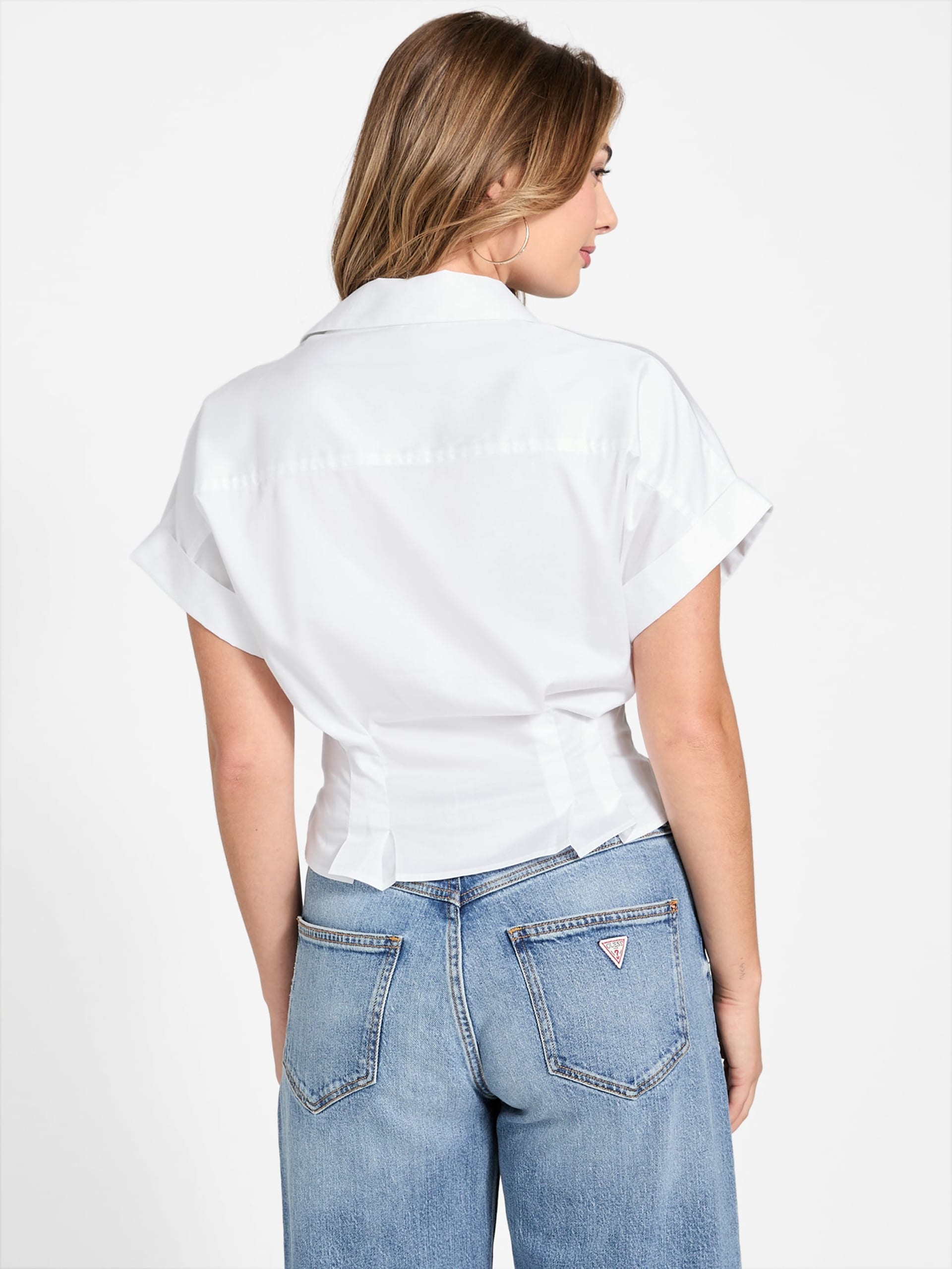 Camisa Julie com amarração frontal
