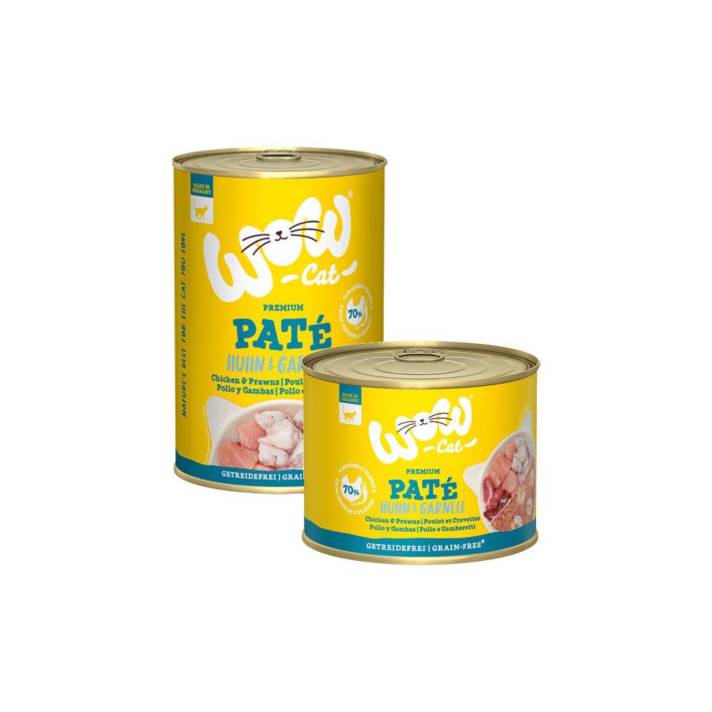 WOW Cat Wet Adult - Kip & Garnalen