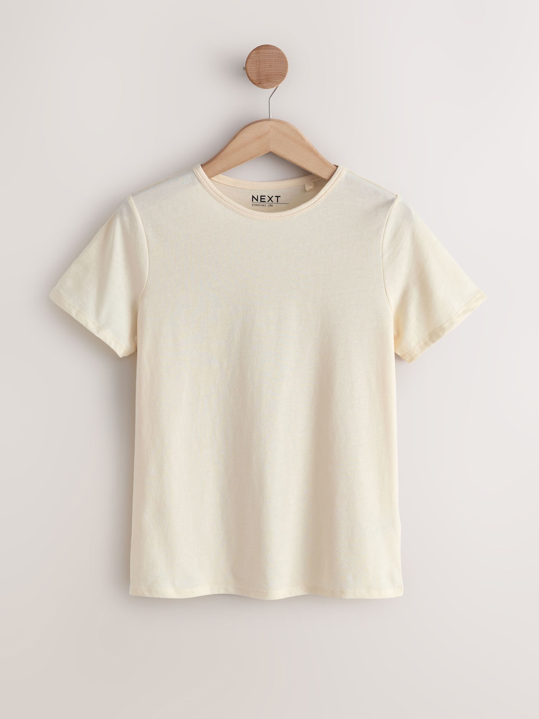 Aardse tinten - Set van 7 katoenen T-shirts met ronde hals voor alle dagen
