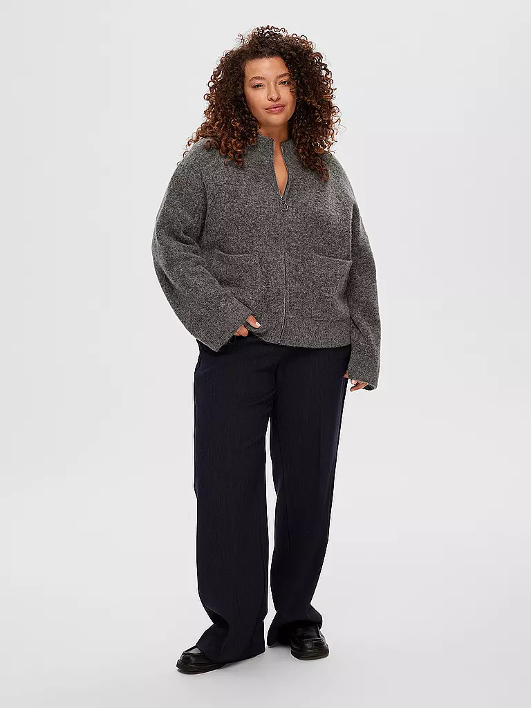 SELECTED FEMME Strickjacke SLFSIA  grau