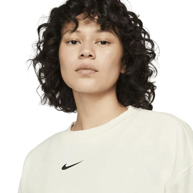 Nike sportswear phoenix fleece oversized sweatshirt Sail/black
