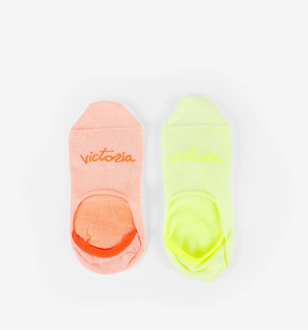 CHAUSSETTES PINKIES FLUOAMARILL-NARANJ