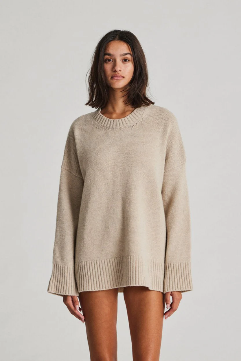 Gai+Lisva  Vigga Lambswool striktrøje - Island Fossil