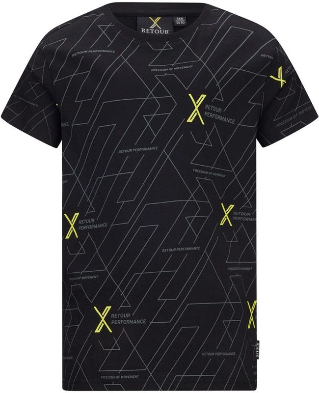 Retour jongens t-shirt - Zwart