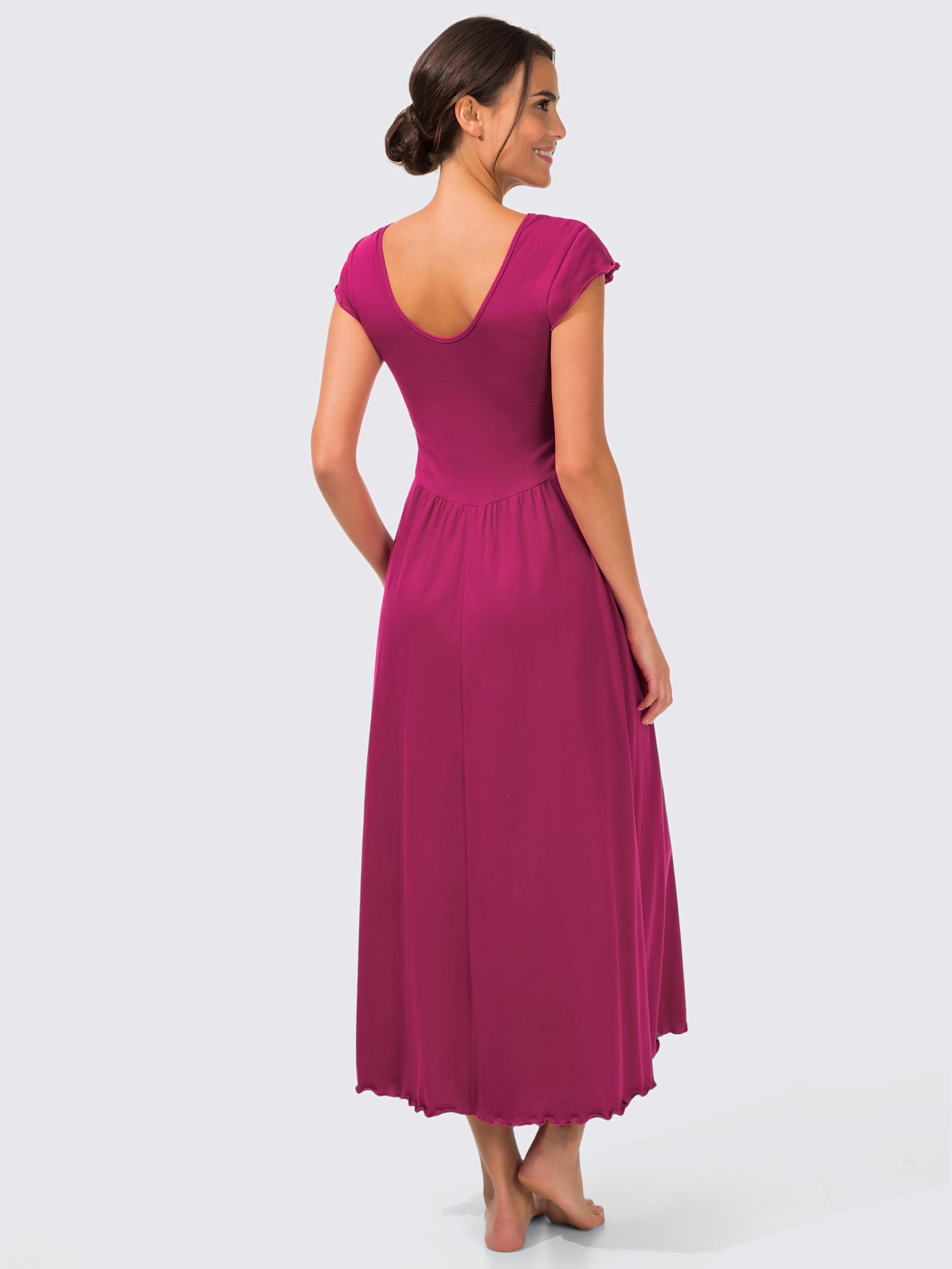 Chemise de nuit femme ornée qualité jersey fin