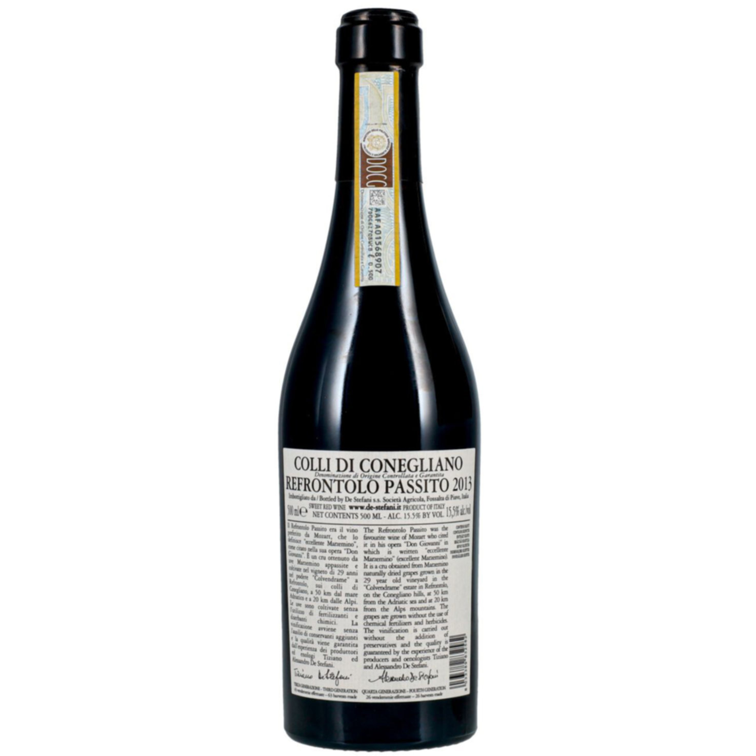 Colli Di Conegliano DOCG Marzemino Refrontolo Passito De Stefani -50cl