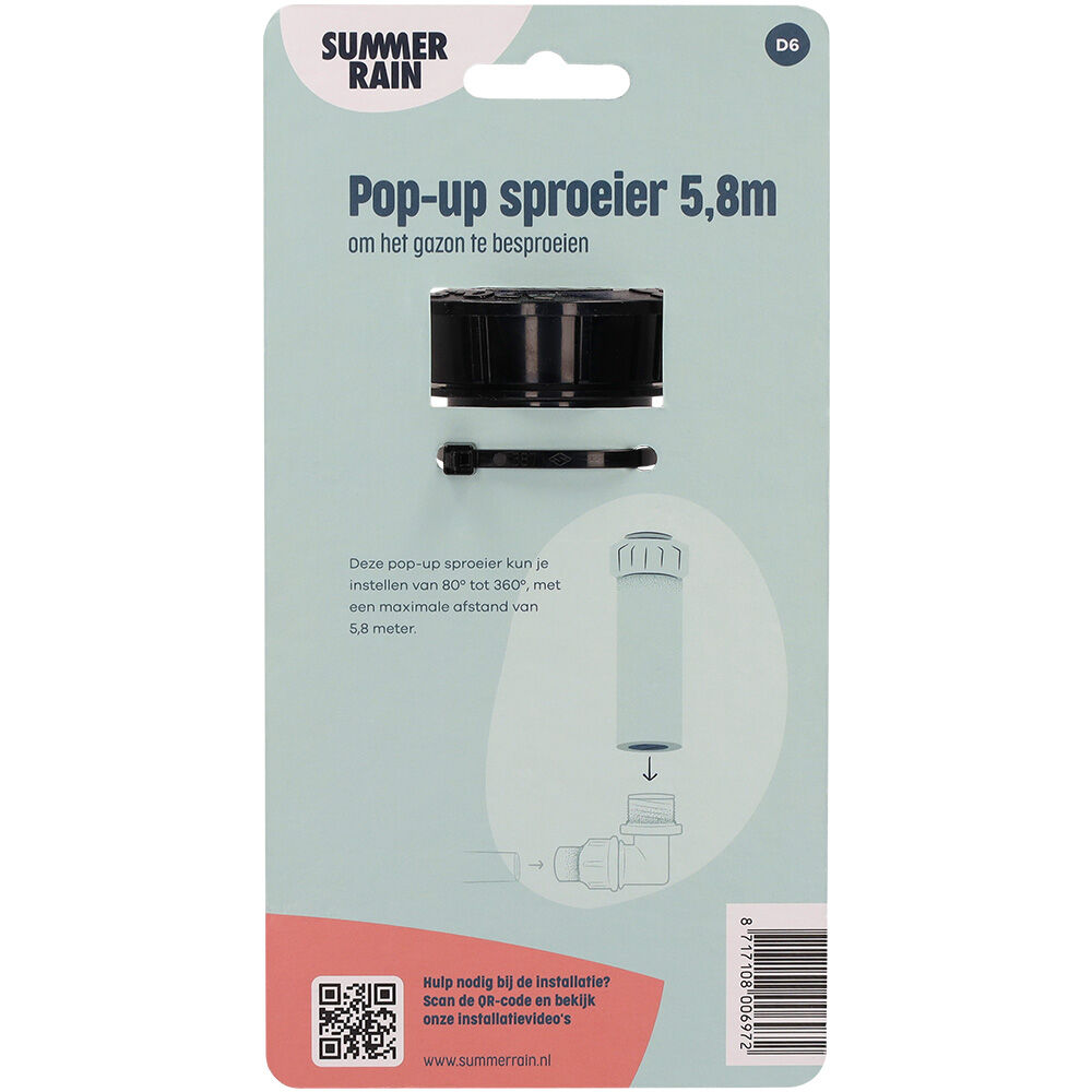 SummerRain Gazon - Pop-up Sproeier - 5,8m