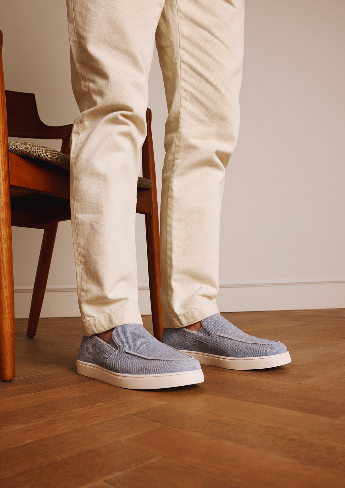 Denim loafers