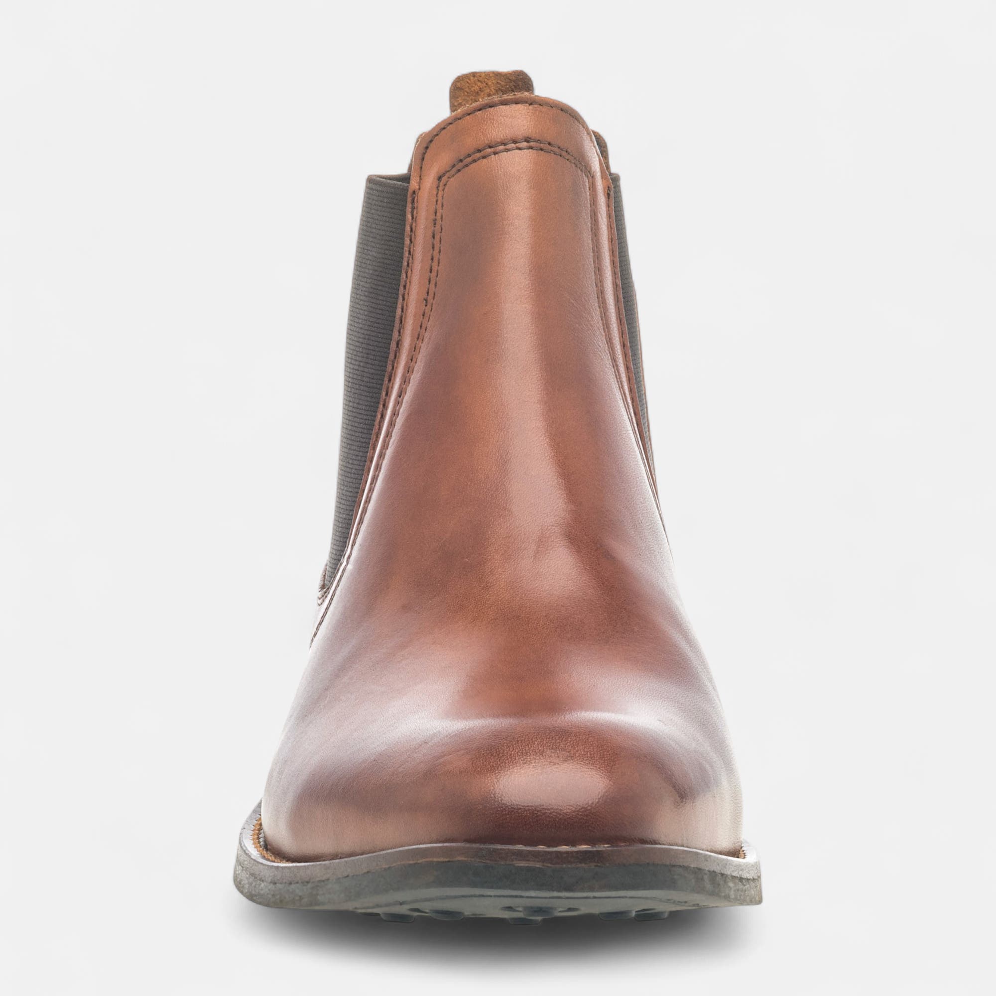 Bottines habillées Homme en cuir cognac