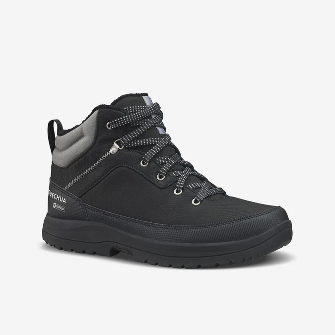 Decathlon Quechua - Botas de caminhada Quechua masculinas, quentes e impermeáveis - SH100 Cano médio