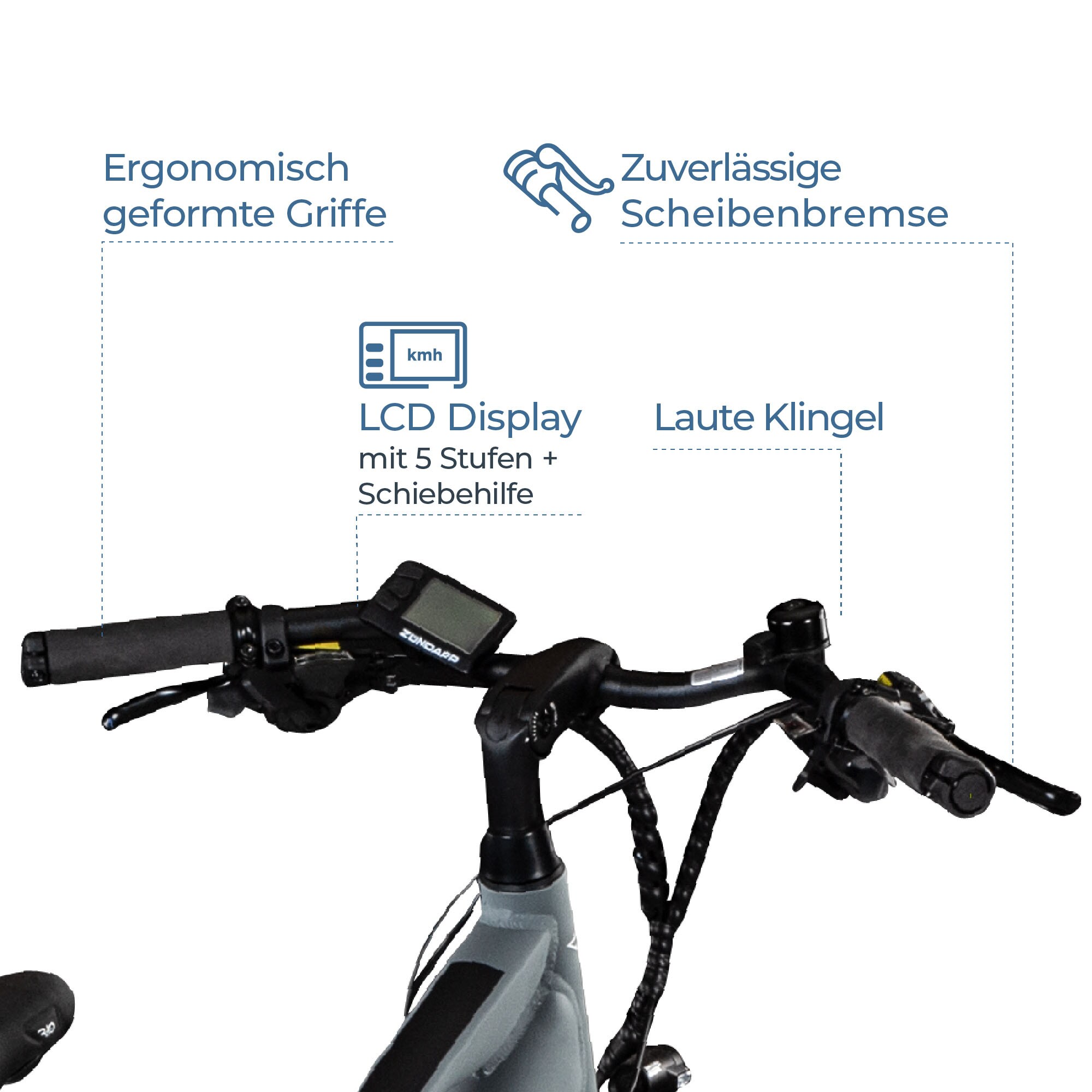 Zündapp Z810 E Bike Trekkingrad Damen ab 155 cm mit 24 Gängen und Beleuchtung StVZO
