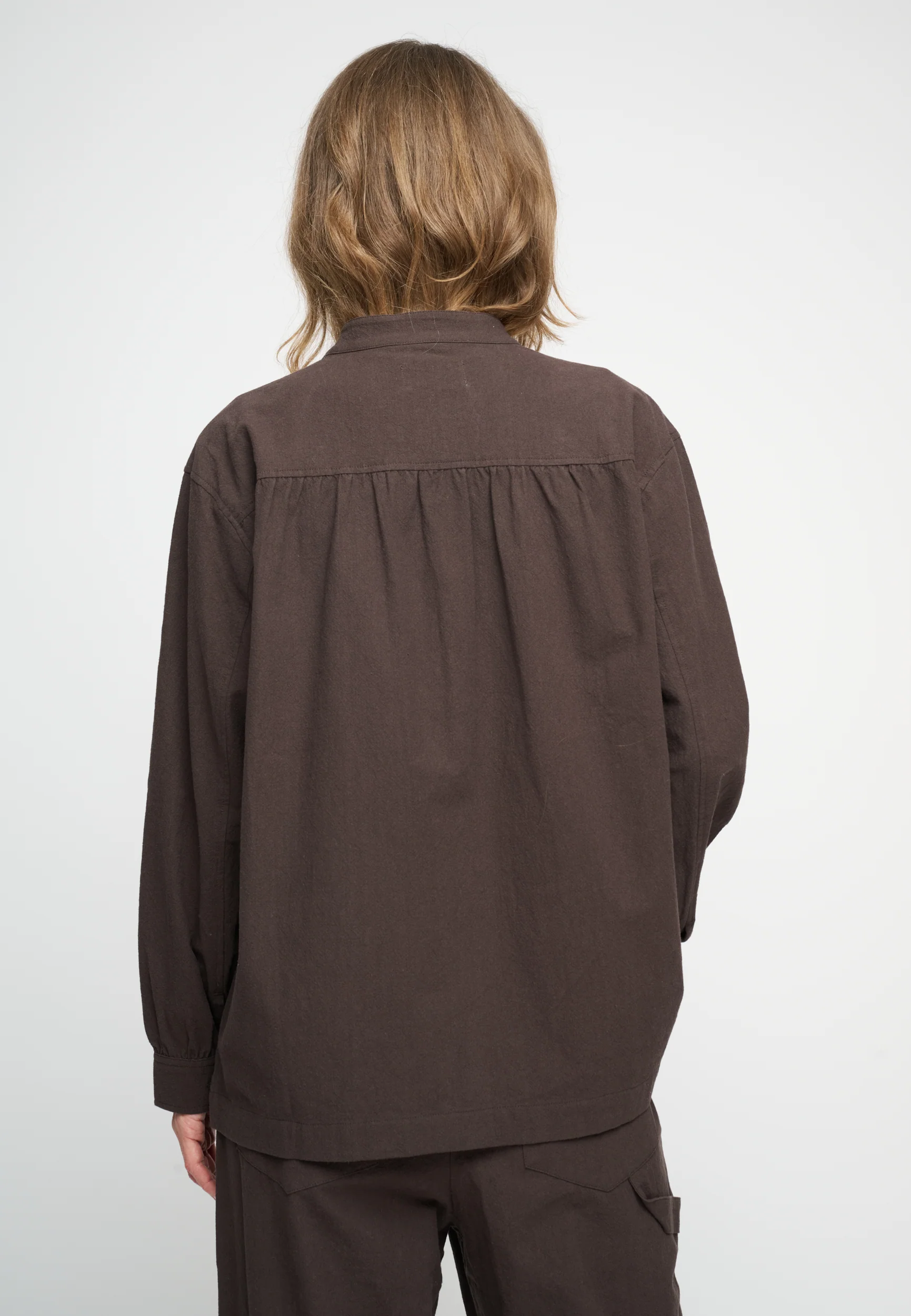 Moshi Moshi Mind  Tales Crepe skjorteblusen - Chocolate