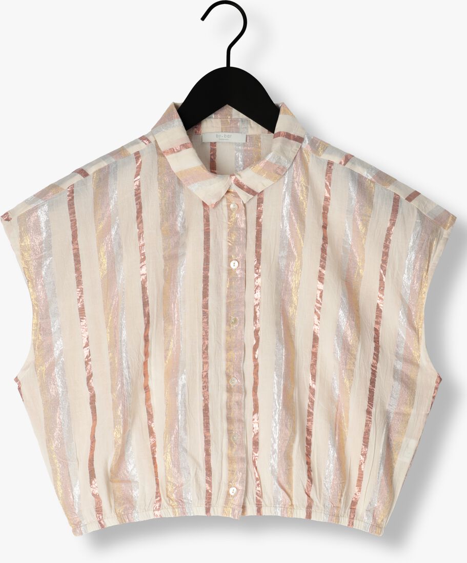 BY-BAR zand by-bar blouse bieke gloss stripe blouse
