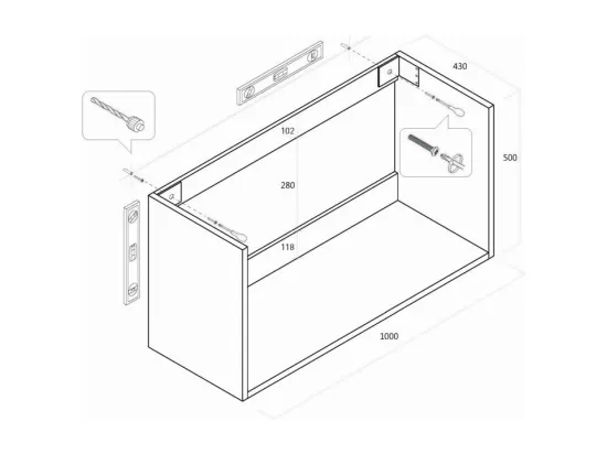 Ensemble salle de bain 4 pièces NETTUNO sherwood