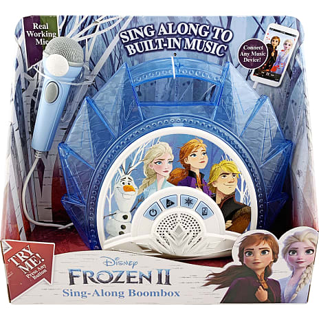 Disney Frozen II Boombox med syng-med funktion og indbygget musik