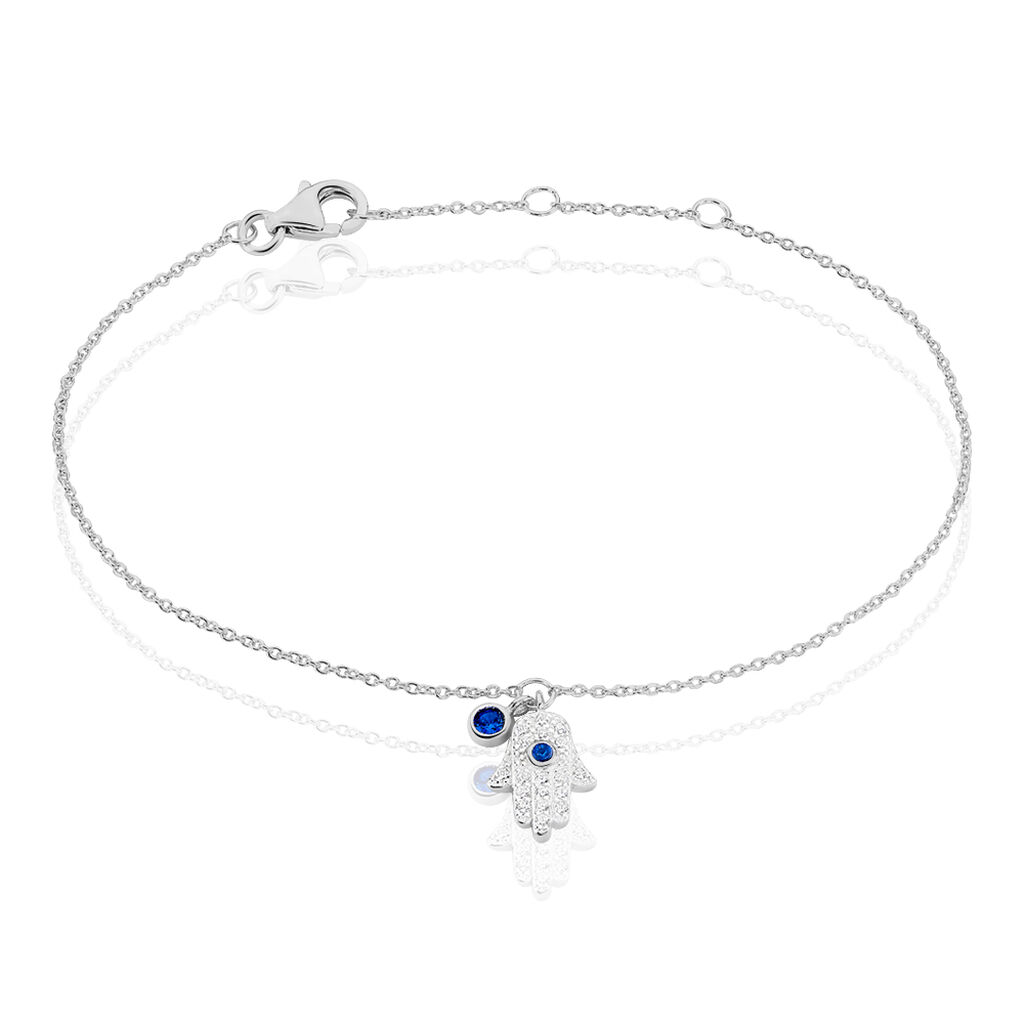 Bracelet Symbolique Argent Blanc Oxyde De Zirconium
