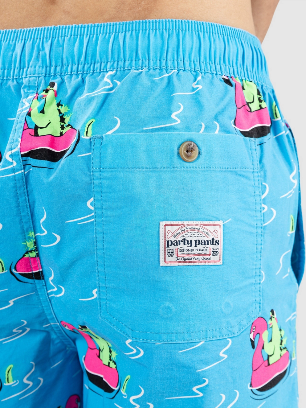 Party Pants River Dino Boardshorts blue