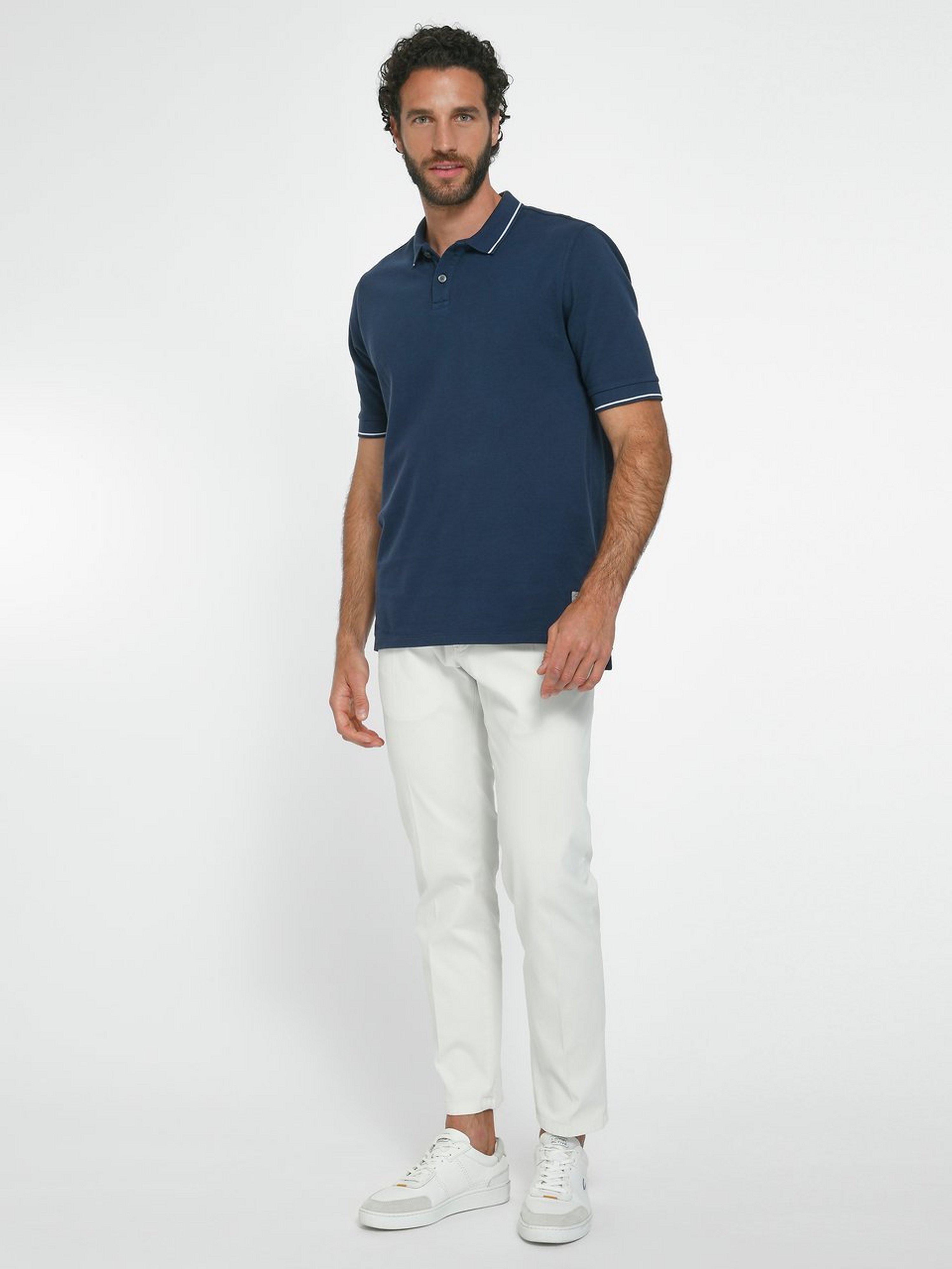 Piqué-Polo-Shirt mit 1/2-Arm