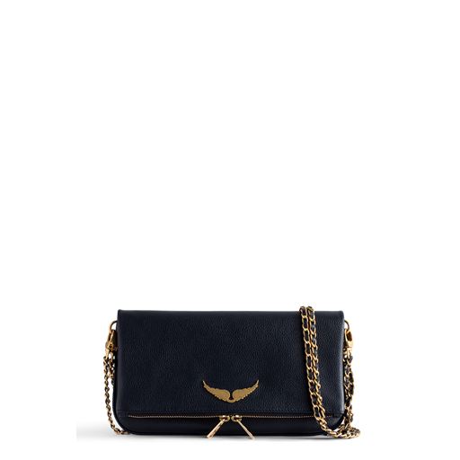 Zadig & Voltaire Rock Clutch, Noir Gold