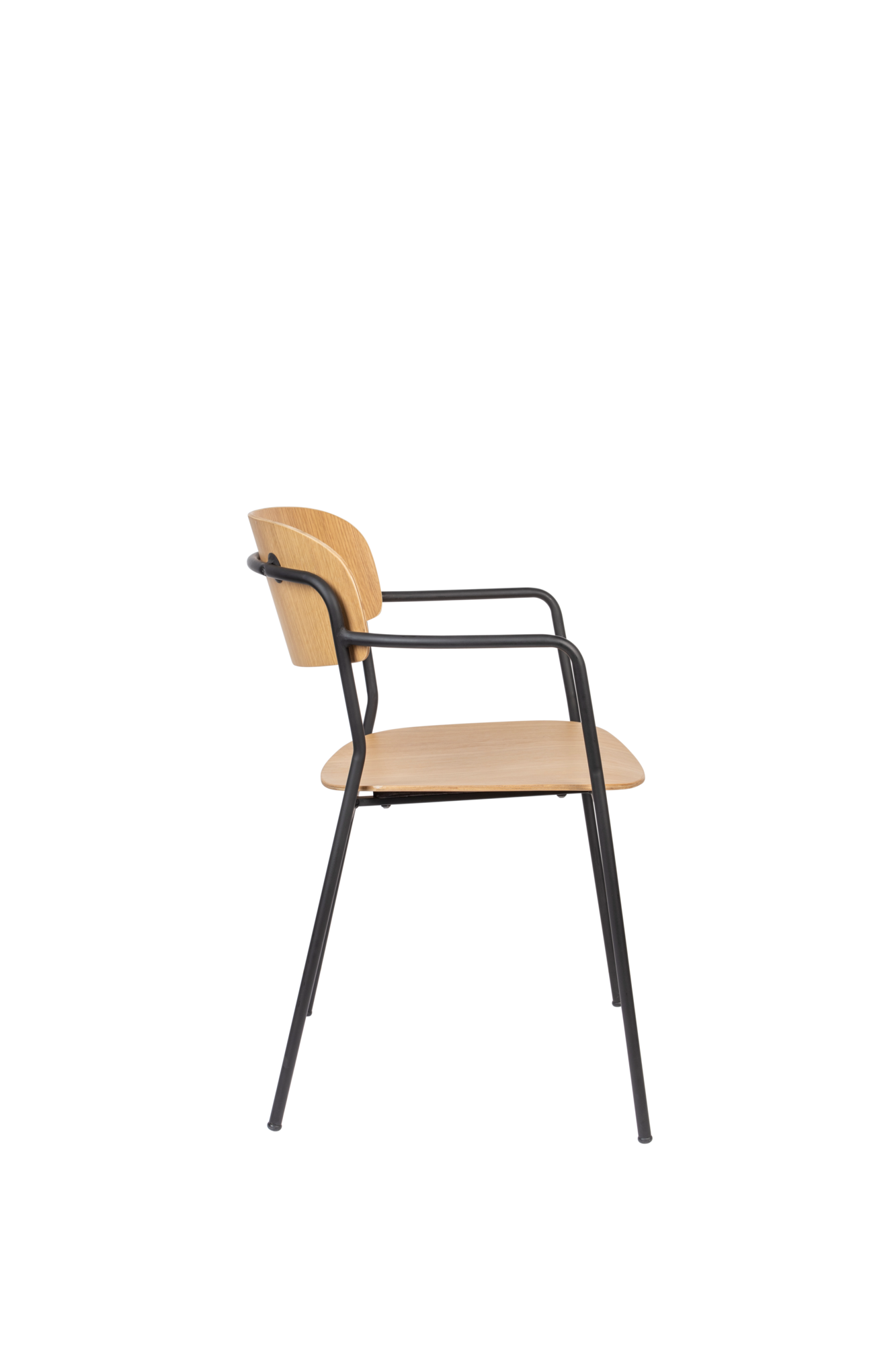 Rein Living armstoel Jolien zwart/naturel