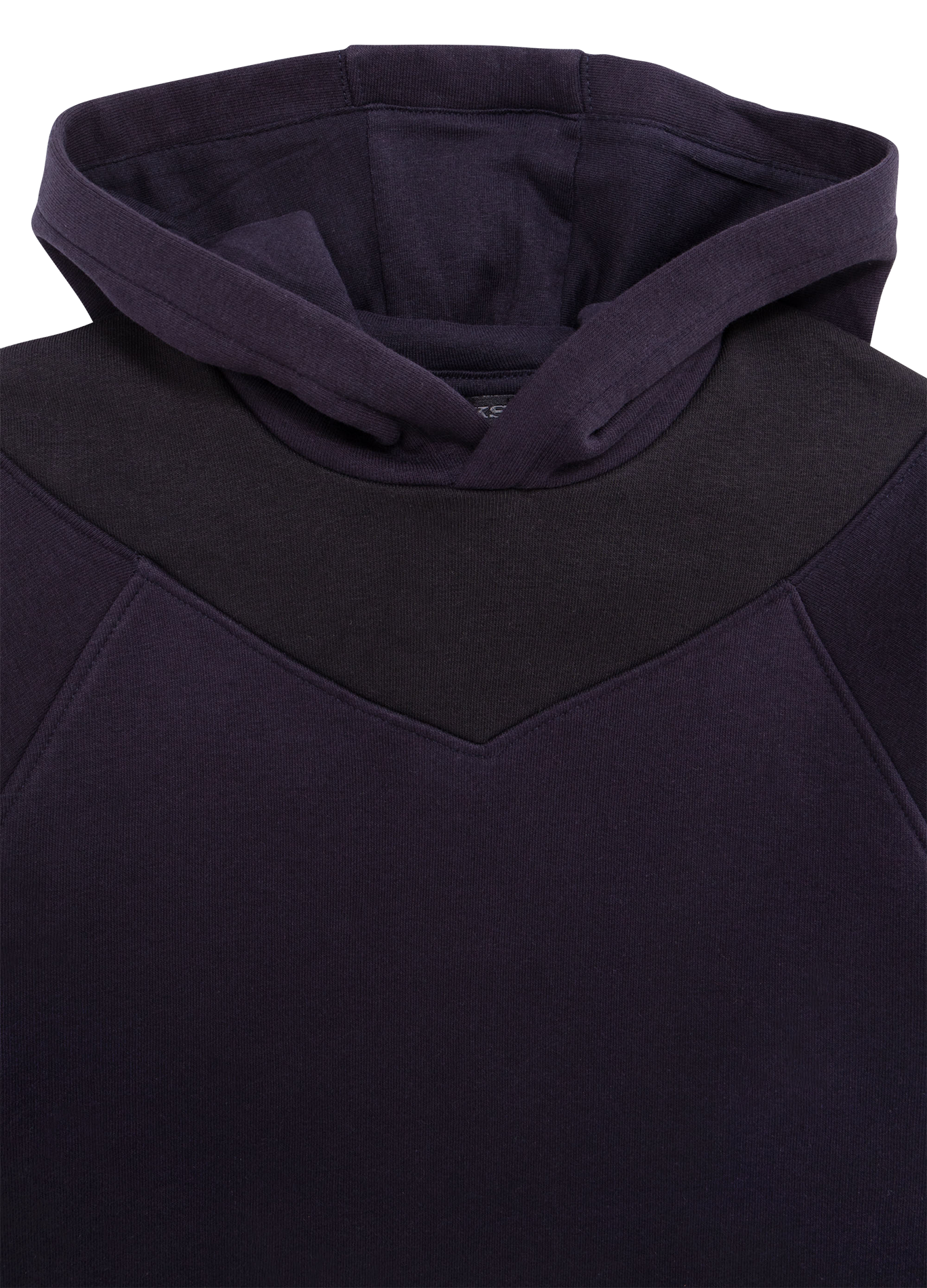 Robe courte à capuche en coton mélangé | Bleu